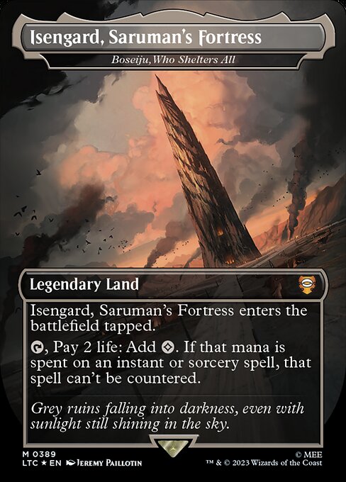 MTG Boseiju, Who Shelters All LTC 389 Showcase Ring Surge Foil
