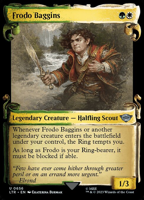 MTG Frodo Baggins LTR 656 Showcase Scrolls of Middle-earth Nonfoil