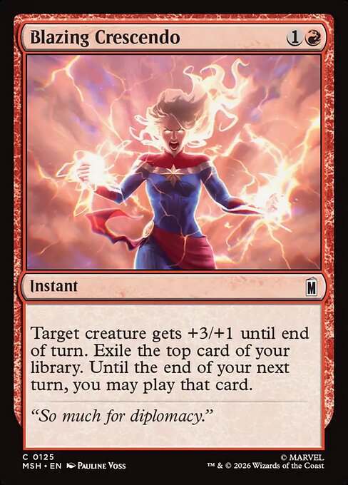 MTG Blazing Crescendo MSH 125 Regular Foil