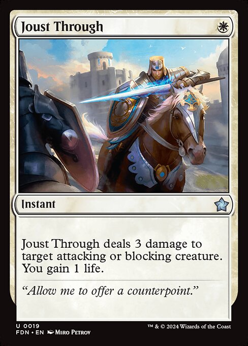 MTG Joust Through FDN 019 Regular Nonfoil
