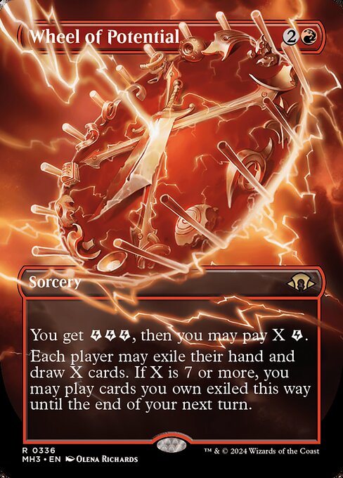 MTG Wheel of Potential MH3 336 Borderless Frame Break Nonfoil
