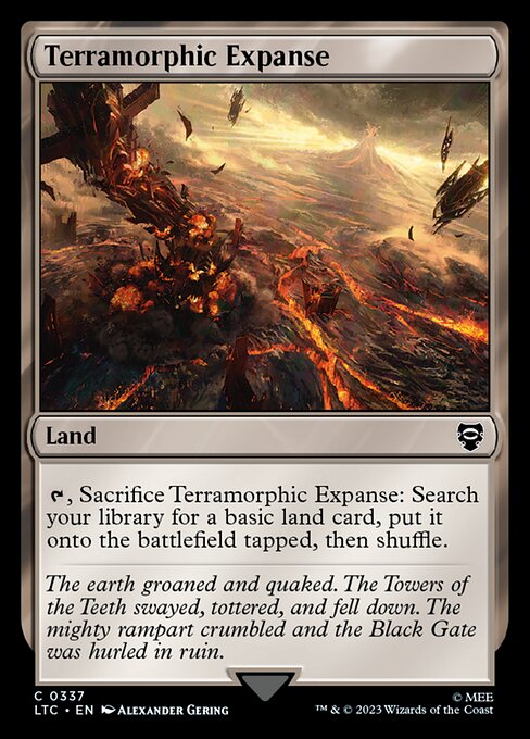 MTG Terramorphic Expanse LTC 337 Alternate Art Nonfoil