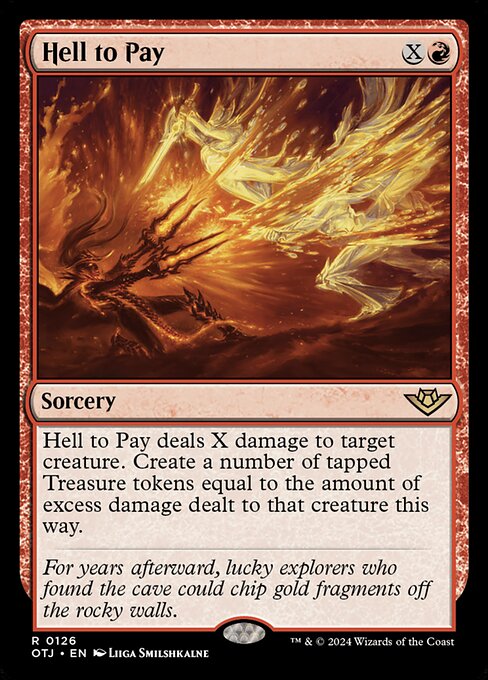 MTG Hell to Pay OTJ 126 Regular Foil