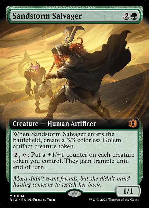 MTG Sandstorm Salvager BIG 084 Extended Art Foil