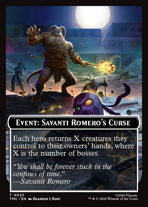 MTG Event: Savanti Romero's Curse Token TMC 023 Token Nonfoil