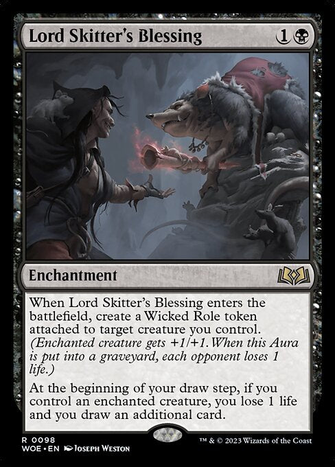 MTG Lord Skitter's Blessing WOE 098 Regular Foil