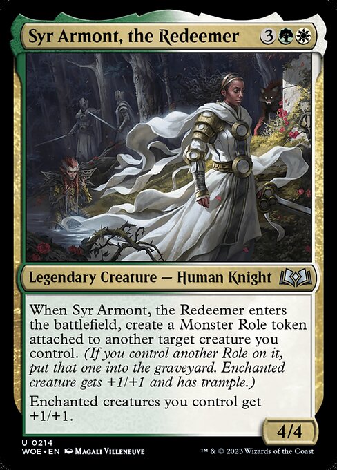 MTG Syr Armont, the Redeemer WOE 214 Regular Nonfoil