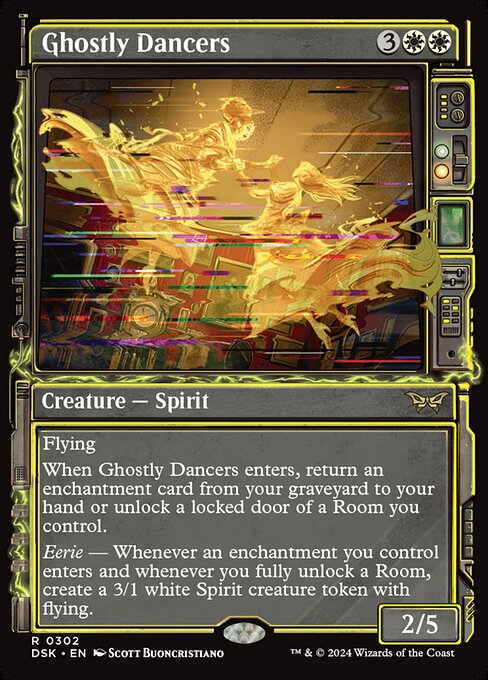 MTG Ghostly Dancers DSK 302 Paranormal Frame Nonfoil