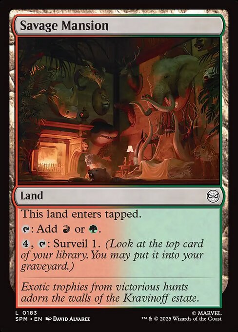 MTG Savage Mansion SPM 183 Regular Foil