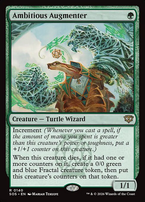 MTG Ambitious Augmenter SOS 140 Regular Nonfoil