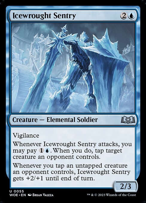 MTG Icewrought Sentry WOE 055 Regular Nonfoil