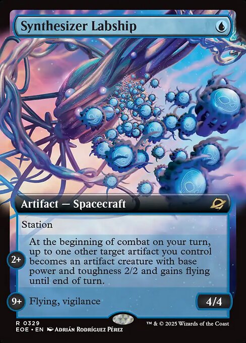 MTG Synthesizer Labship EOE 329 Extended Art Foil