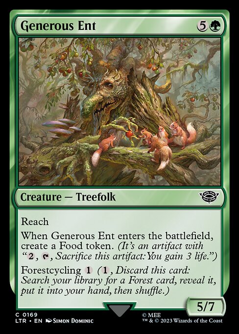 MTG Generous Ent LTR 169 Regular Nonfoil