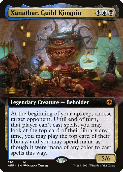 MTG Xanathar, Guild Kingpin AFR 391 Extended Art Foil