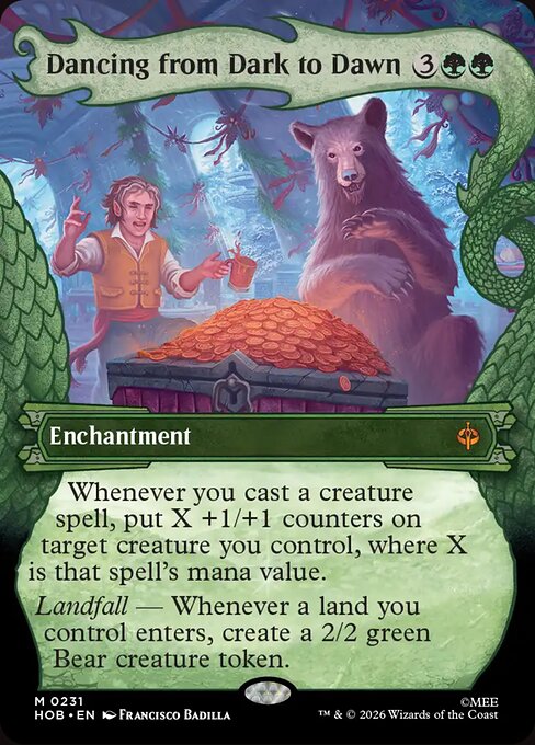 MTG Dancing from Dark to Dawn HOB 231 Alternate Art Nonfoil