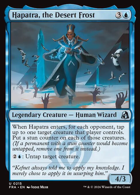 MTG Hapatra, the Desert Frost FRA 215 Standard Nonfoil front