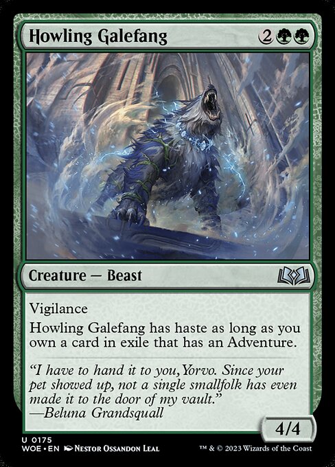 MTG Howling Galefang WOE 175 Regular Nonfoil