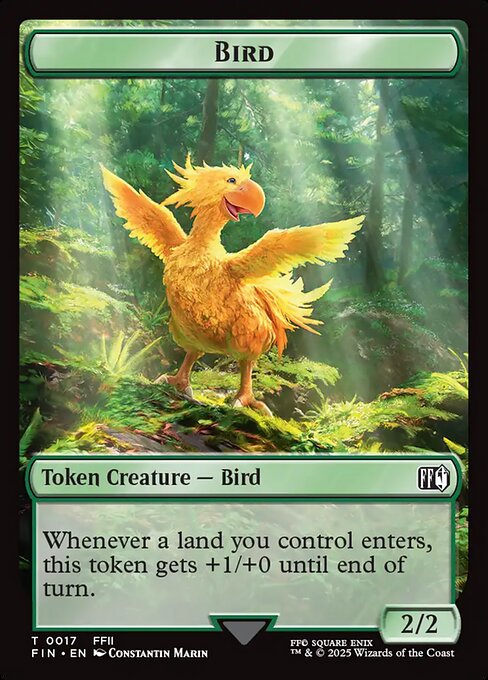 MTG Bird Token FIN 017 Token Foil