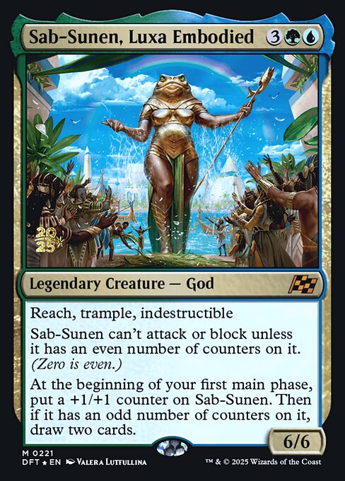 MTG Sab-Sunen, Luxa Embodied PDFT 221s Prerelease Foil