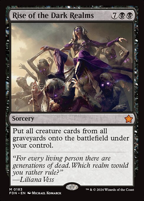 MTG Rise of the Dark Realms FDN 183 Regular Foil