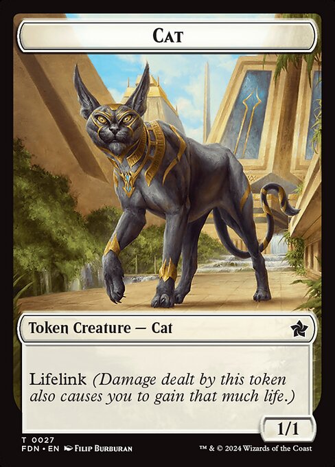 MTG Cat Token FDN 027 Token Nonfoil