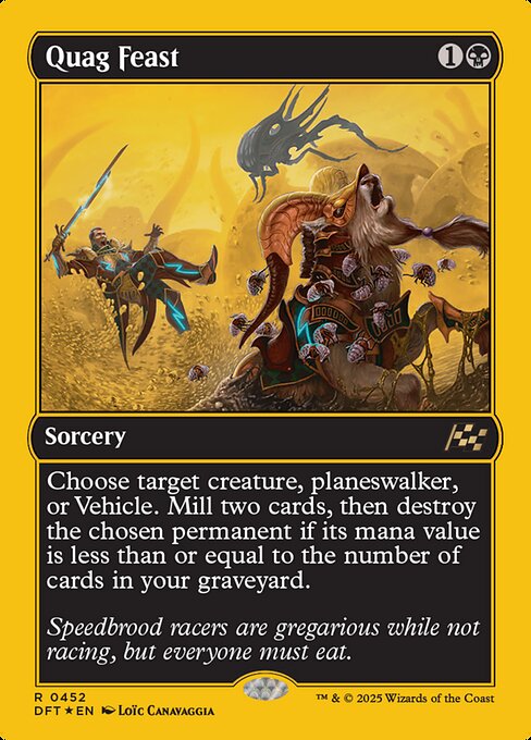 MTG Quag Feast DFT 452 Regular First-Place Foil
