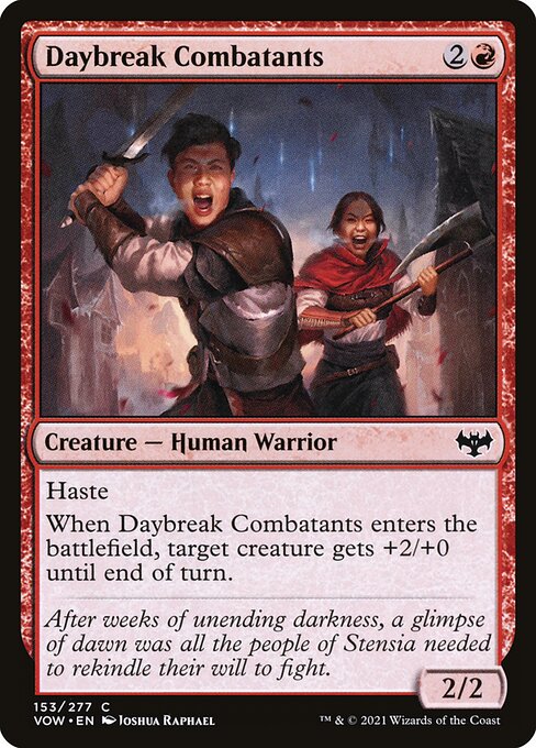 MTG Daybreak Combatants VOW 153 Standard Foil front