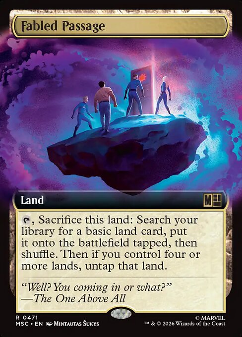 MTG Fabled Passage MSC 471 Extended Art Nonfoil