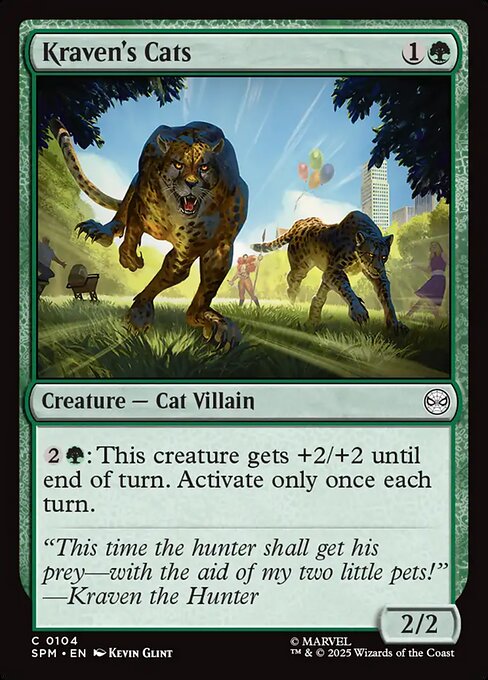 MTG Kraven's Cats SPM 104 Regular Foil