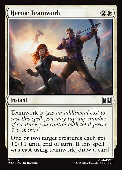 MTG Heroic Teamwork MSC 597 Regular Nonfoil