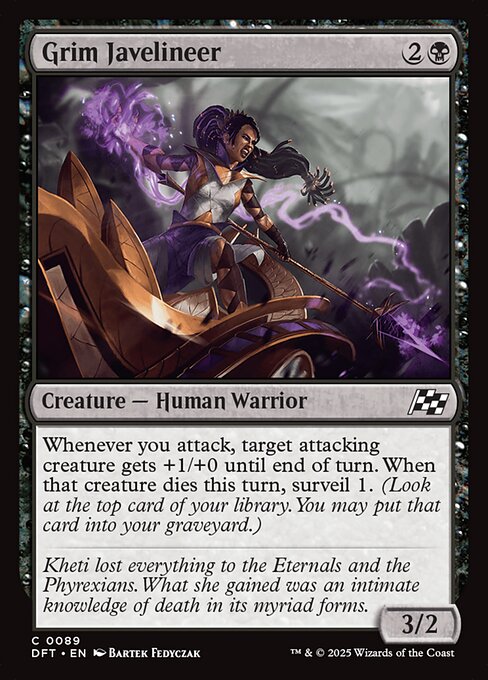 MTG Grim Javelineer DFT 089 Regular Nonfoil