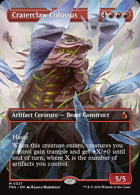 MTG Craterclaw Colossus FRA 327 Shattered Mirror Nonfoil front
