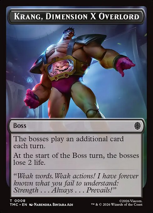 MTG Krang, Dimension X Overlord Token TMC 008 Token Nonfoil