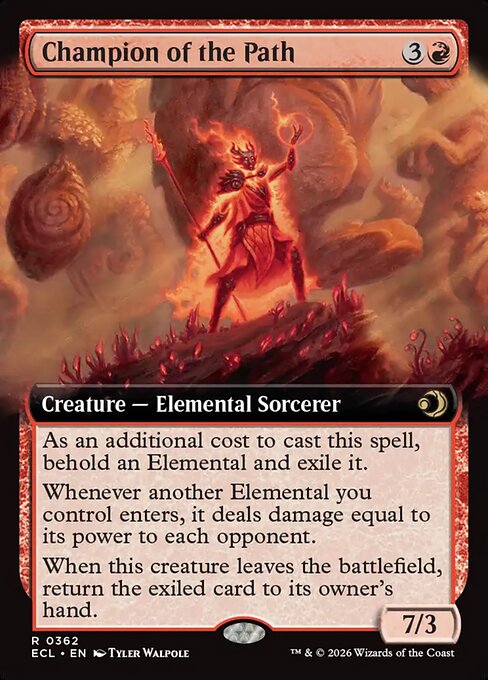 MTG Champion of the Path ECL 362 Extended Art Foil