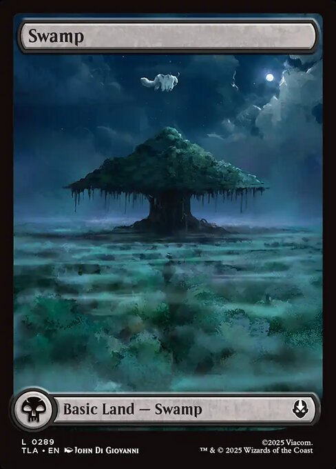 MTG Swamp TLA 289 Full Art Appa Land Nonfoil