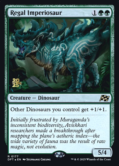 MTG Regal Imperiosaur PDFT 177s Prerelease Foil