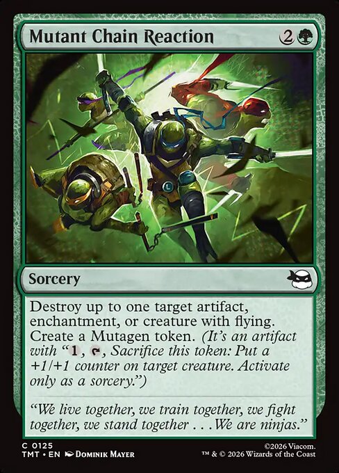 MTG Mutant Chain Reaction TMT 125 Regular Foil