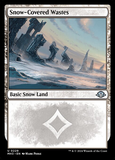 MTG Snow-Covered Wastes MH3 229 Regular Nonfoil
