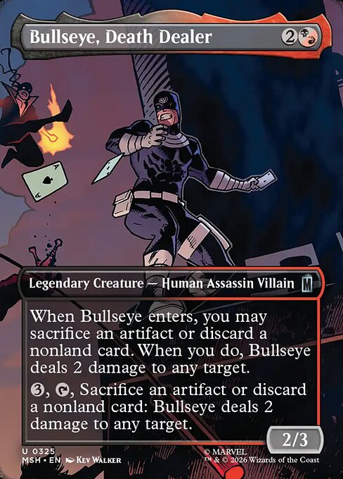 MTG Bullseye, Death Dealer MSH 325 Borderless Scene Nonfoil