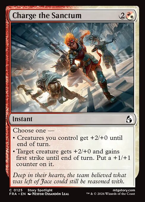 MTG Charge the Sanctum FRA 125 Standard Nonfoil front