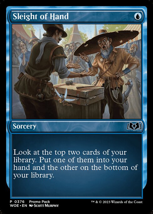 MTG Sleight of Hand WOE 376 Promo Pack Foil