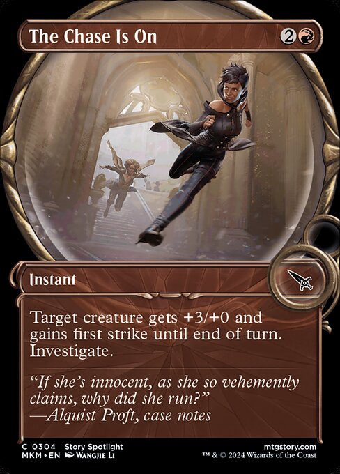 MTG The Chase Is On MKM 304 Showcase Magnified Nonfoil
