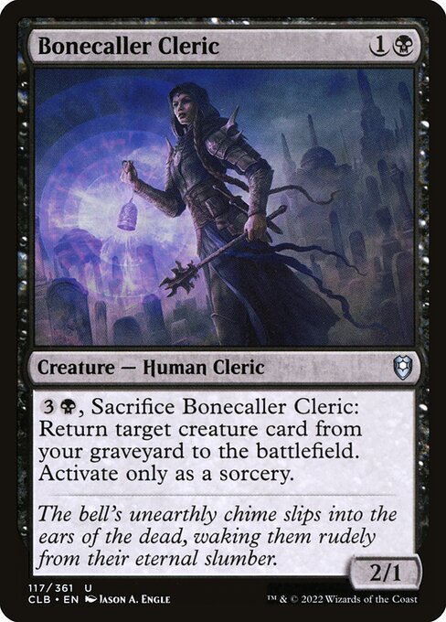 MTG Bonecaller Cleric CLB 117 Regular Nonfoil
