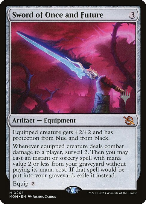 MTG Sword of Once and Future PMOM 265p Promo Pack Foil