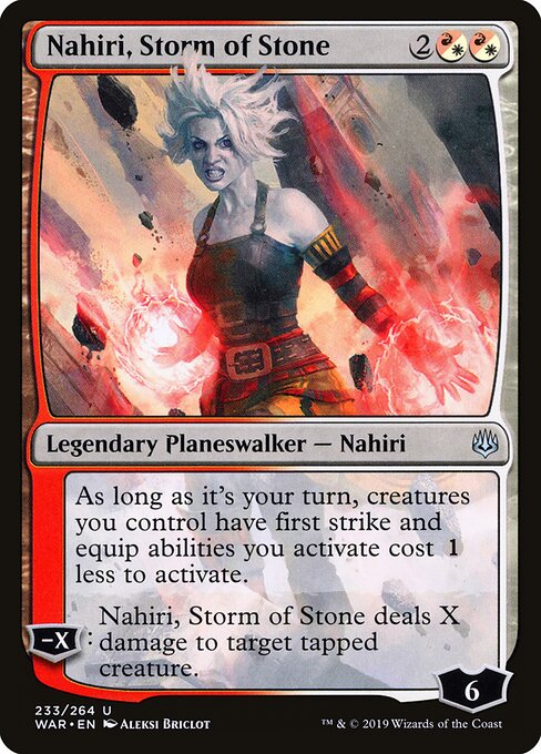 MTG Nahiri, Storm of Stone WAR 233 Standard Nonfoil front