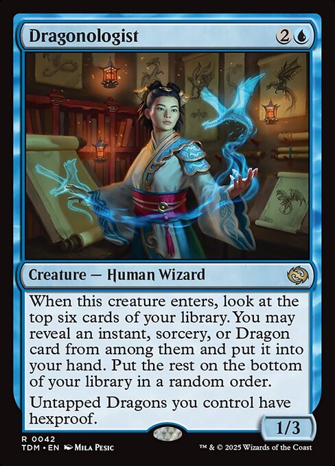 MTG Dragonologist TDM 042 Regular Nonfoil