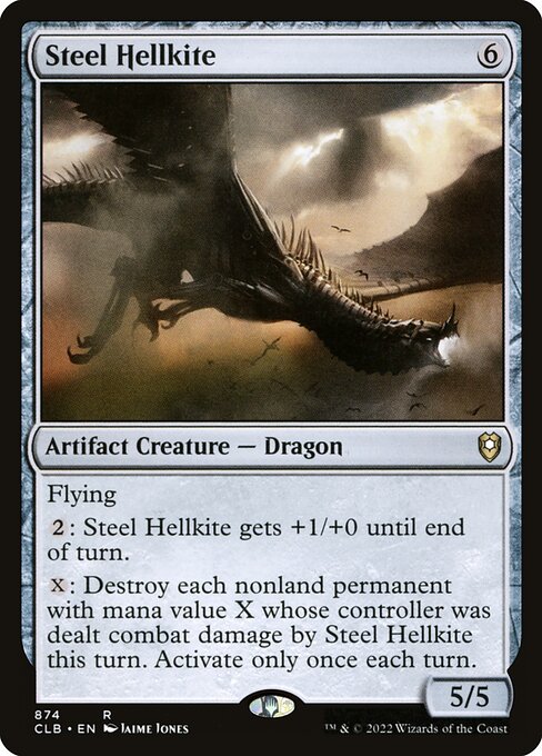 MTG Steel Hellkite CLB 874 Commander Deck Nonfoil