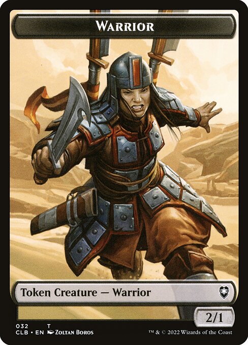 MTG Warrior Token CLB 032 Token Nonfoil