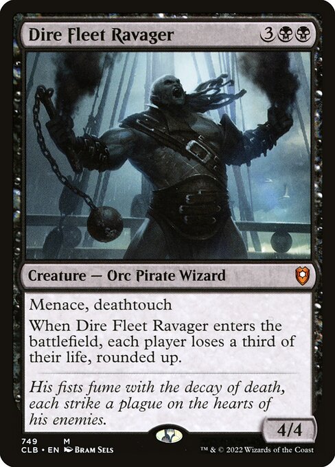 MTG Dire Fleet Ravager CLB 749 Commander Deck Nonfoil