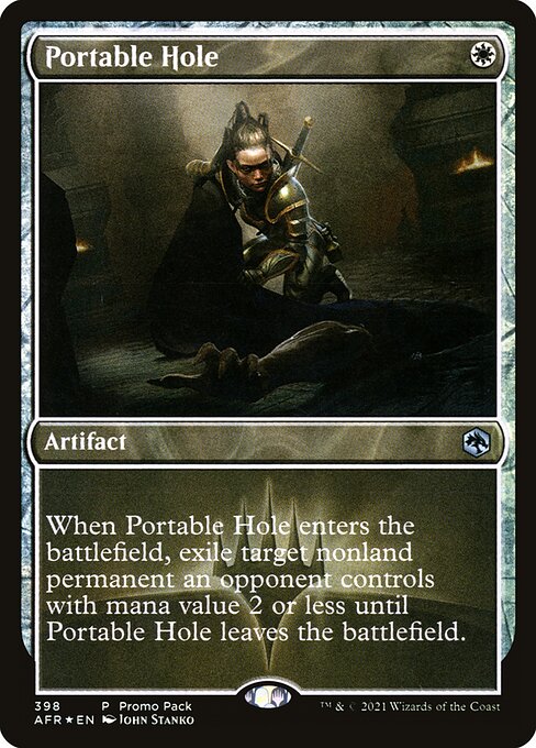 MTG Portable Hole AFR 398 Promo Pack Foil